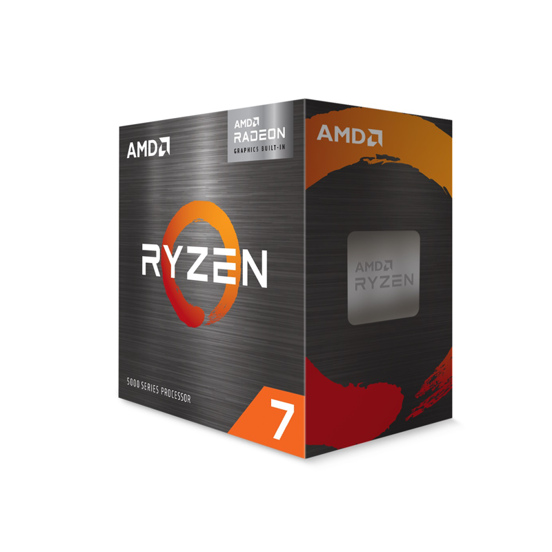 AMD RYZEN 7 5700G, 8 núcleos, socket AM4, Incluye ventilador, Con gráficos incluidos