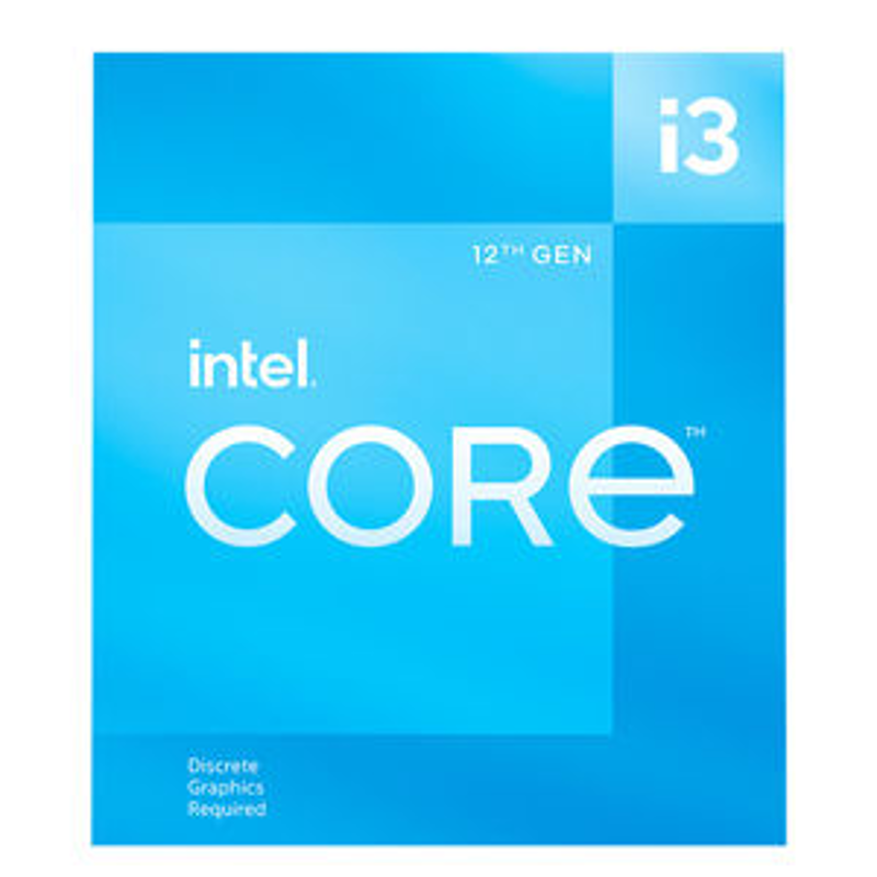 Procesador Intel Core i3-12100F 3.30GHz, 4 núcleos Socket 1700, 12 MB Caché. Alder Lake. (REQUIERE TARJETA DE VIDEO. COMPATIBLE SOLO CON MB CHIPSET 600)