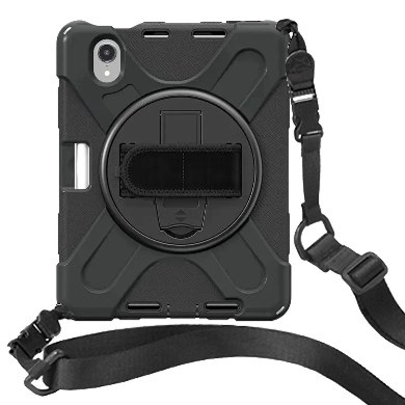 FUNDA PROTECTOR C/CORREA, USO RUDO, GIRO 360º, P/IPAD MINI 6TA GENERACIÓN, 8.9, C/MICA, BROBOTIX 6000557