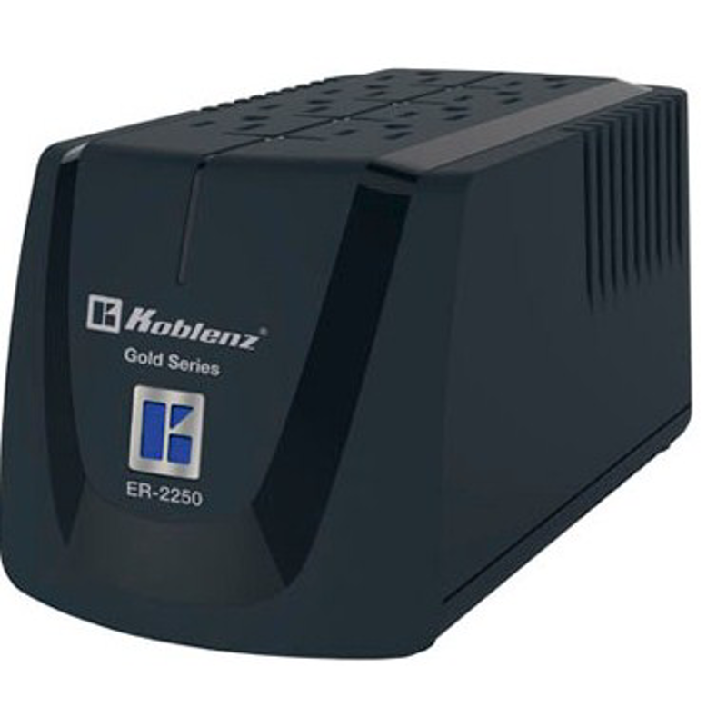Regulador KOBLENZ ER-2250, 6, Negro, Hogar y Oficina, 2250 VA, 1000 W