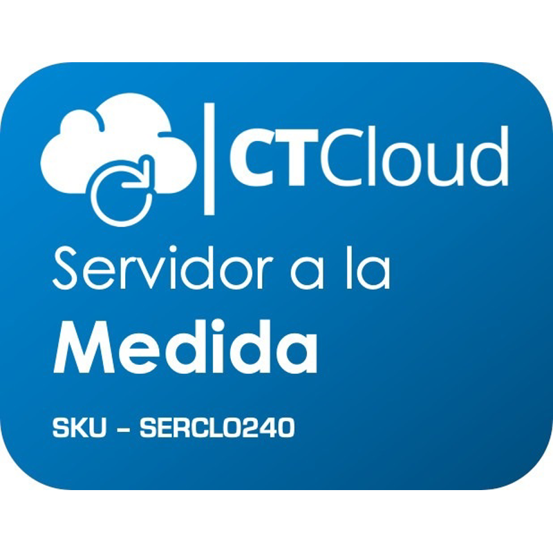 Servidor Virtual a la MEDIDA en nube, S.O. Específico, recursos específicos del servidor en VCPU, RAM, DD SSD. 