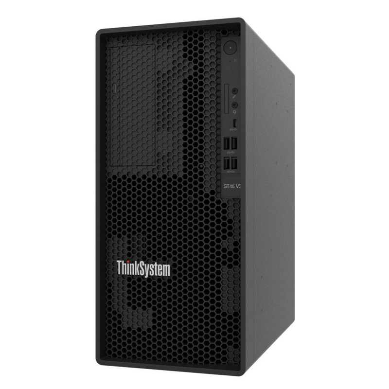 Servidor Lenovo-ThinkSystem ST45 V3,(7DH4A00GLA),AMD EPYC 4124P 4C 3.8GHz/3.8GHz,ThinkSystem 16GB TruDDR5 5600MHz,DD de 2TB 3.5 Pulgadas
