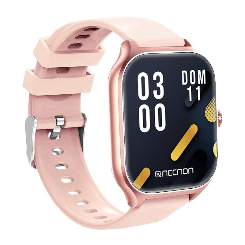 SMARTWATCH NSW-101 2.01 IP67 BT 5.0 APP FITPRO BAT 180 mAH MIDE CALORIAS FC CON VIBRACIÓN MULTIMEDIA FUNCIÓN BUSCAR Y FOTOS A DISTANCIA ROSA/OROROSA