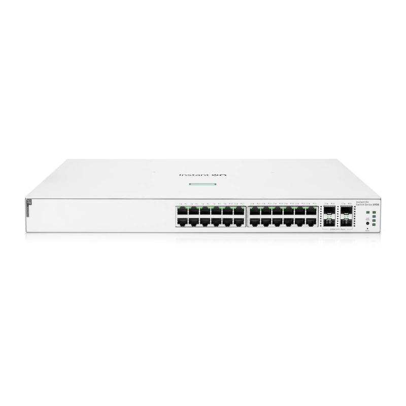Switch HPE Instant On 1930 Gigabit Ethernet, 24 puertos PoE Clase 4 370 W, 4SFP+ 10GbE (JL684B)