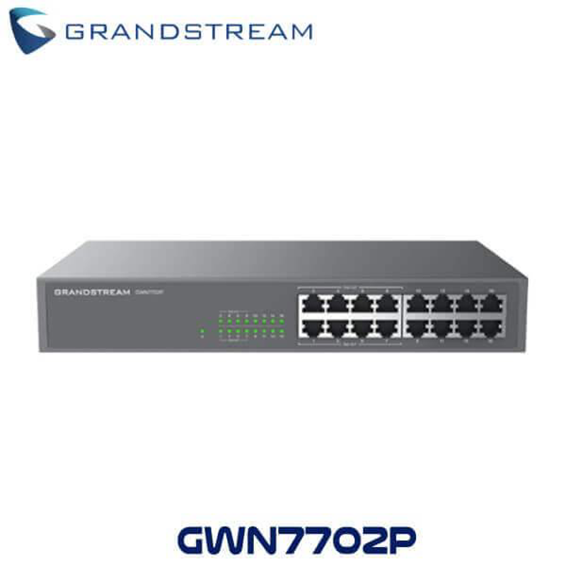 Switch No administrable, 16 puertos Gigabit, 8 puertos PoE 802.3 af/at, 30W máximo por pto., gabinete metálico para escritorio o rack 19/1U.