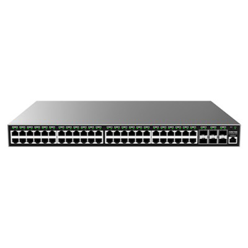 Switch Administrable Capa L2+, 48 ptos Gigabit + 6 SFP, PoE hasta 400W de salida, compatible con GWN Cloud