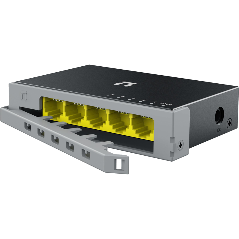 Switch NETIS modelo ST105GD, 5 puertos Gigabit, Switch de escritorio, carcasa metálica con Seguro de conector incorporado, No administrable