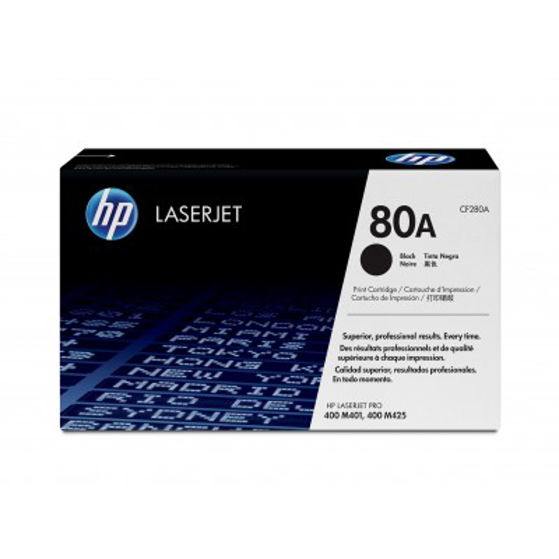 Tóner HP 80A - CF280A, Negro