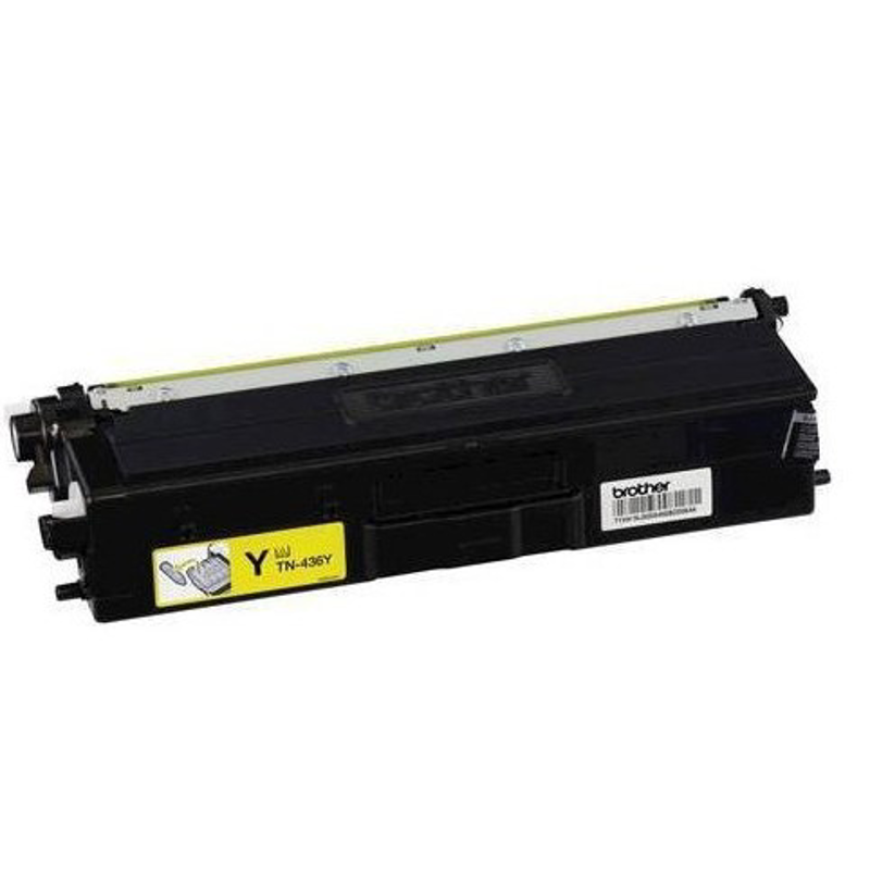 Tóner Brother Valor TN436Y amarillo, rendimiento aproximado 6,500 páginas, compatible con MFCL8900CDW, MFCL9570CDW, HLL9310CDW