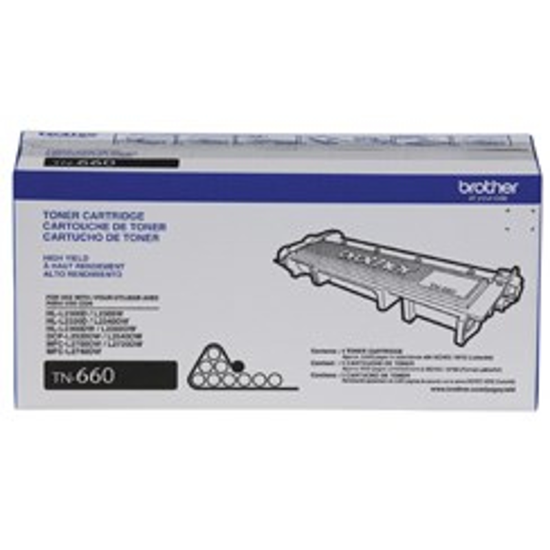 Tóner Brother TN660, Negro