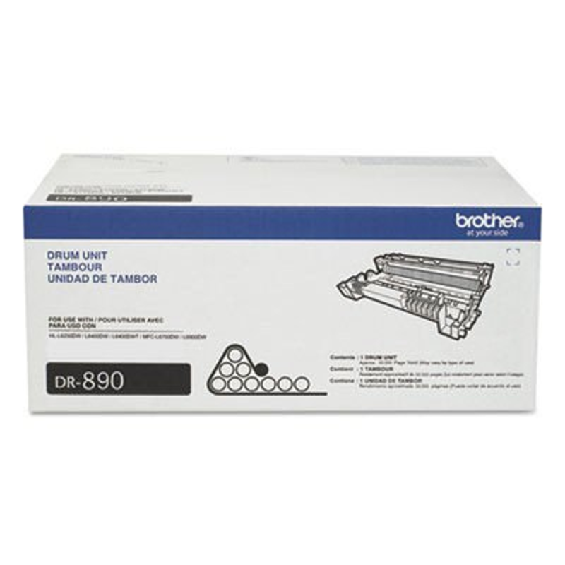 Tambor Brother Valor DR890 negro, rendimiento aproximado 50,000 páginas, compatible con HLL6400DW, MFCL6900DW