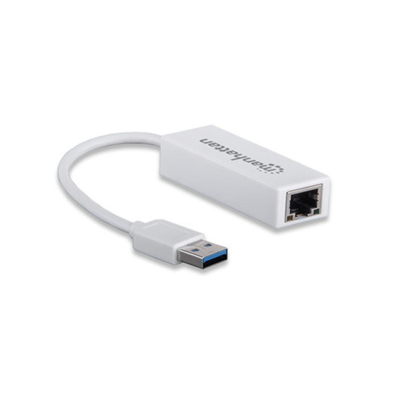 506847 Adaptador USB 3.0 a RJ-45 GB Ethernet, Agrega una conexión de red Gigabit de alta velocidad a computadoras potátiles.