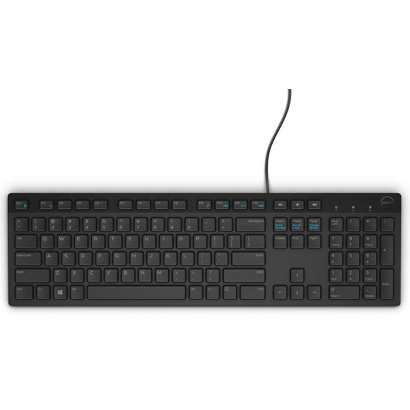Teclado DELL 580-ADRC, USB, Negro, Alámbrico, En Español