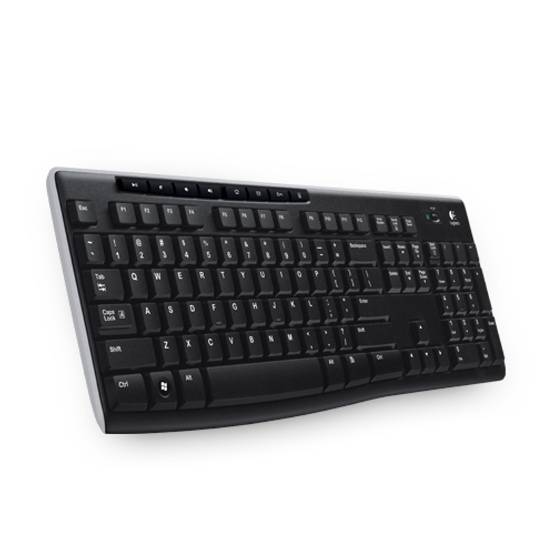 Teclado Inalámbrico LOGITECH K270, RF inalámbrico, Inalámbrico, PC/server, Negro