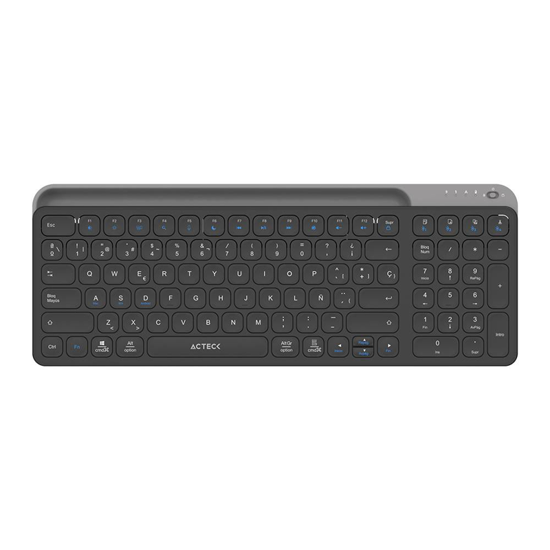 Teclado Inalámbrico Multidispositivos INSPIRE TREK TI747 AC-940108 Acteck Elite Series Bluetooth 5.1, Dongle 2.4 MHz