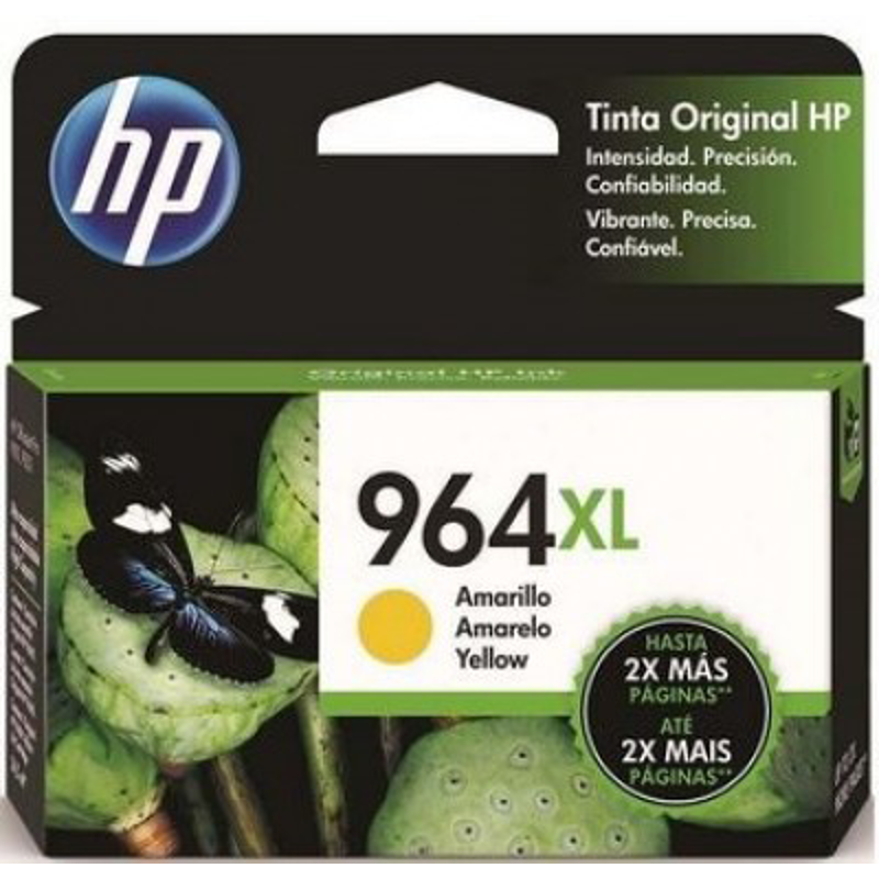 Tinta HP 964XL - 3JA56AL, Amarillo - Alto Rendimiento