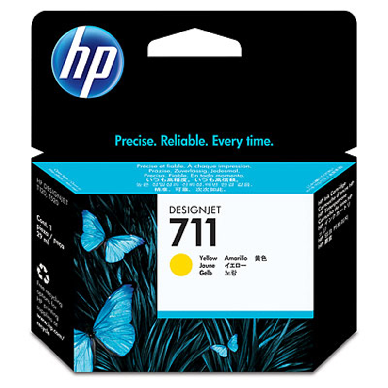 Tinta HP 711, CZ132A, Amarillo 29ml