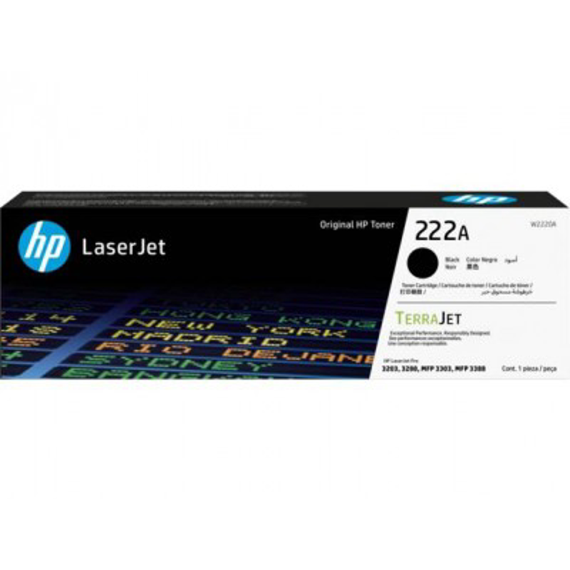 HP TONER 222A W2220A NEGRO -