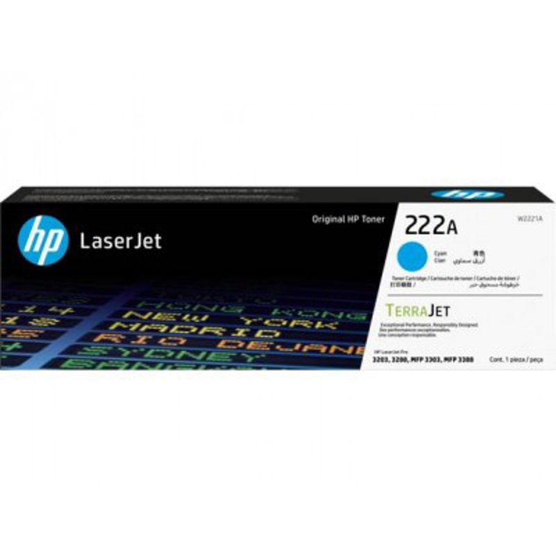 HP TONER 222A W2221A CIAN -