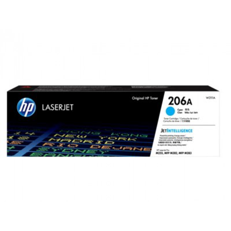 Tóner HP 206A - W2111A, Cian