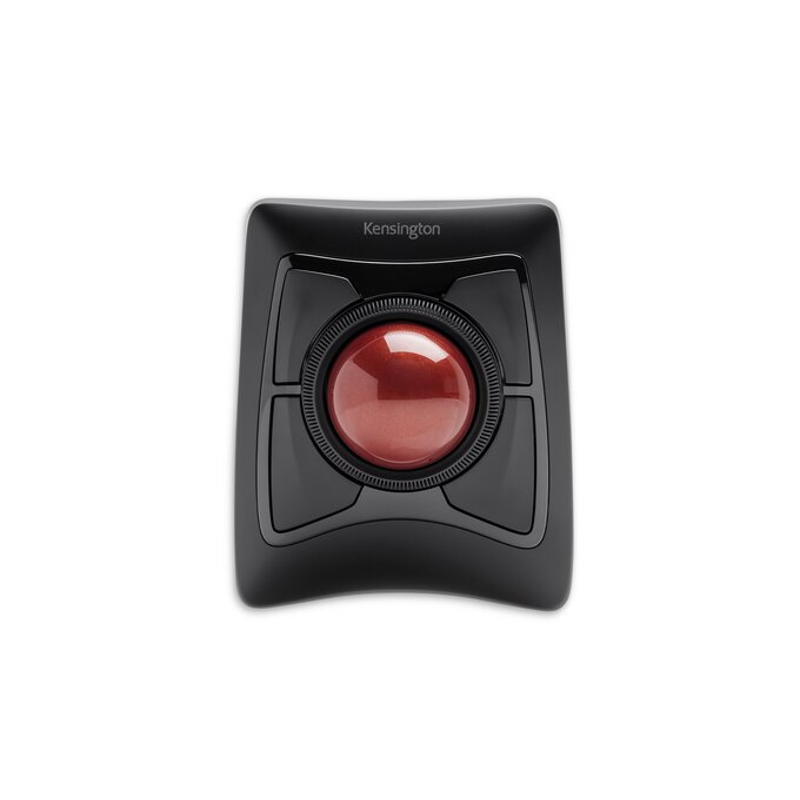 Trackball Inalámbrico KENSINGTON K72359WW , Negro con detalles en Rojo, Bluetooth