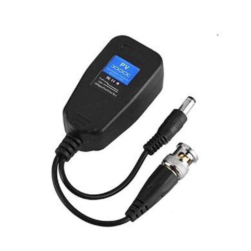 Par de Tranceptores Pasivos, CCTV VIDEO BALUN RJ45 Macho-BNC hembra+voltaje, soporta CVI/HD/AHD/TVI/CVBS, 1080P a 8MP,UTP CAT5/6, BROBOTIX 6007464